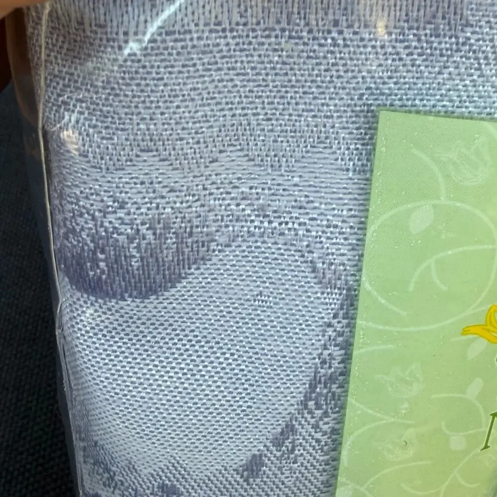 Blossums & Blooms Blue Easter Napkin Set of 4 Damask? Spring Bunny Rabbit NOS
